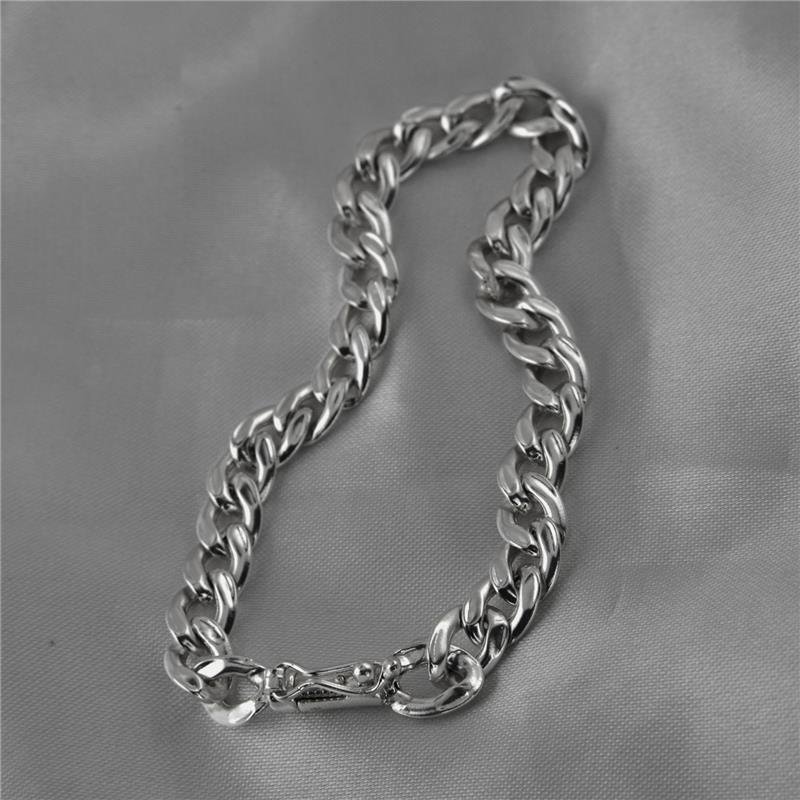 PULSEIRA DE PRATA GRUMET 8MM 23CM / FECHO CANHÃO