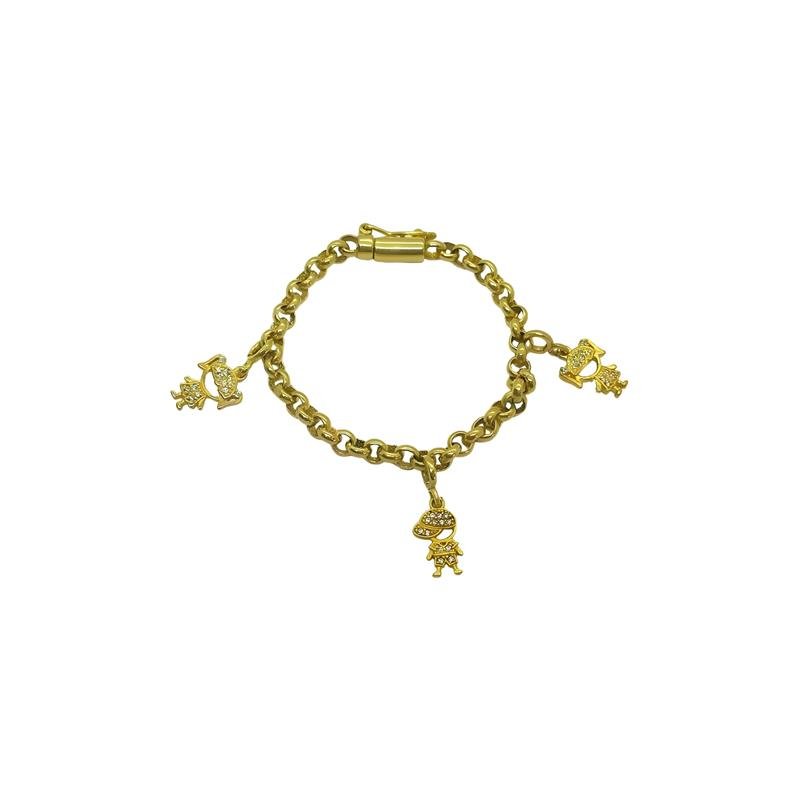 PULSEIRA DE MOEDA PORTUGUESA 19 CM E 3 MM / COM 03 CRIANÇA