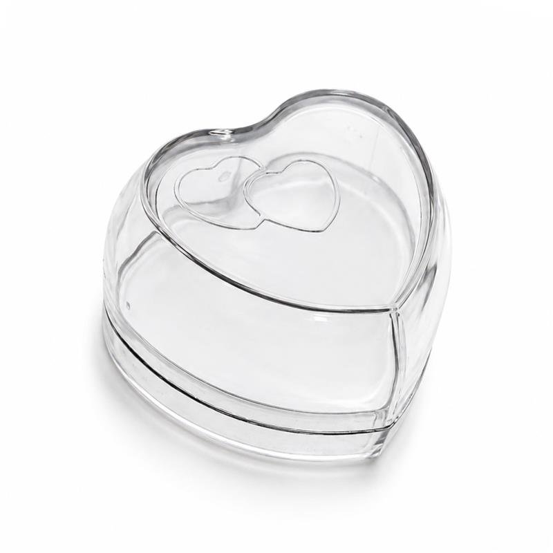 ESTOJO CORAÇÃO - CRISTAL COM BRANCO