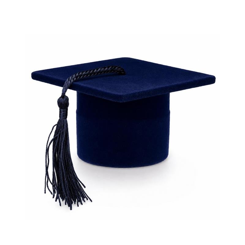 ESTOJO CHAPÉU DE FORMATURA / AZUL