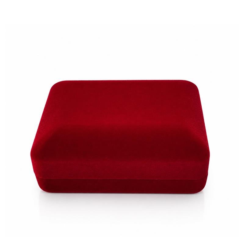 ESTOJO PARA CONJUNTO OU BRINCO EM VELUDO / VERMELHO
